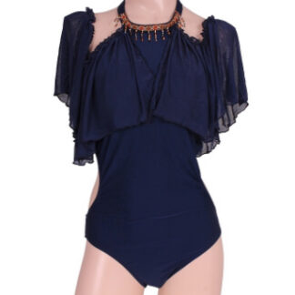 品のいい甘さのワンピース ネイビー