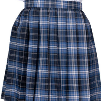 鉄板スタイルチェックスカート ブルー&ネイビー